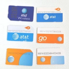 AT&T SIM Card Standard Size SIM for Testing Activation Bypass Only