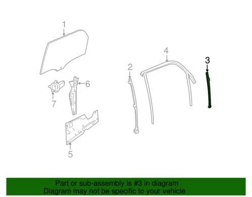 Genuine GM 2005-2009 Chevrolet Pontiac Equinox Torrent Base Rear Guide 10388994 - Imagem 2 de 2