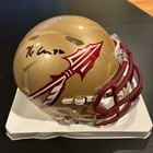 Signed Kareem Are 72 Florida State  FSU Seminoles Speed Mini Helmet COA Deceased — photo 3