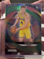 2024-25 Panini Prizm - Instant Impact Dalton Knecht #5 Green Prizm (RC)