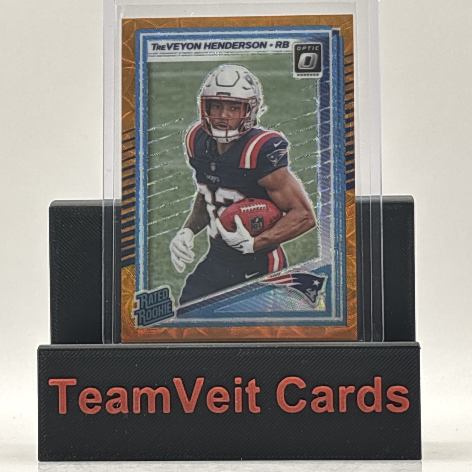 2025 Panini Donruss Optic Rated Rookie TreVeyon Henderson #248 Orange Scope /79