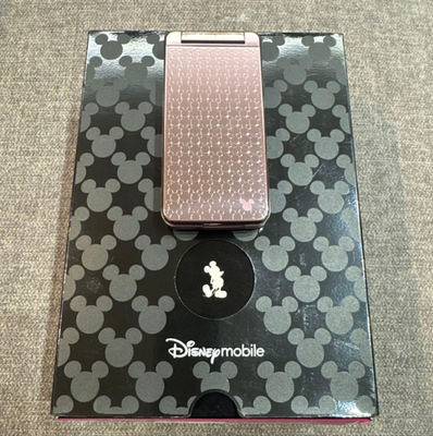Rare/Excellent] Sharp Disney Mobile DM001SH Softbank Sparkle Pink