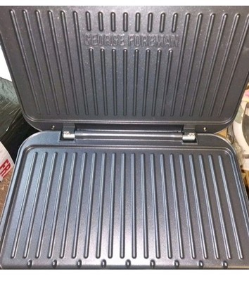 George Foreman großer elektrischer Gesundheitsgrill mit 10 Portionen Antihaft 2400 W 