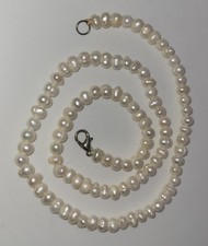 Collier Perles de Culture d'Eau Douce - Blanc Lustré # K12