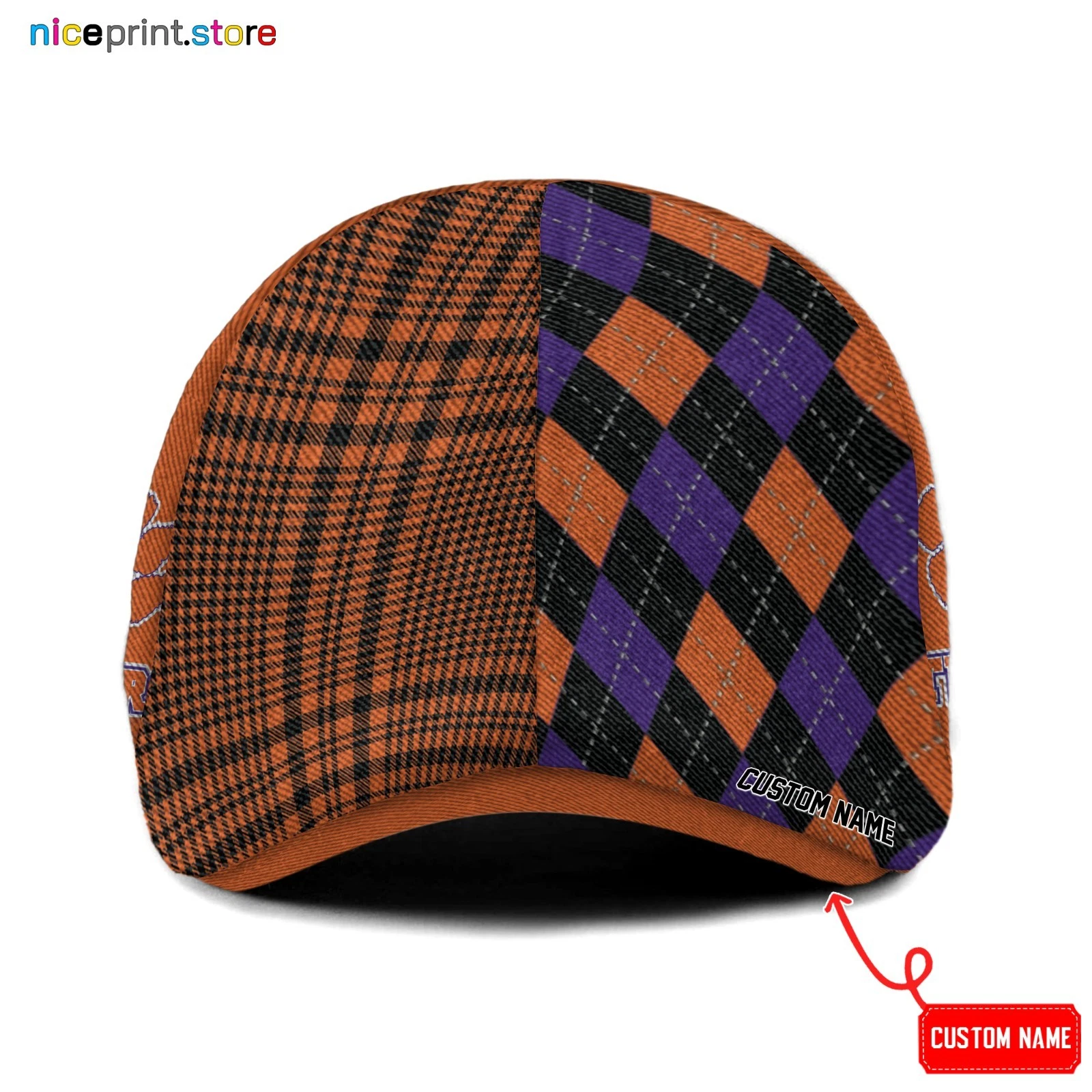 Clemson Team Tigers Ivy Cap Tigers Newsboy Cap Flat Cap for men