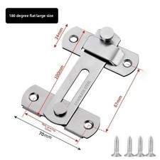 Heavy Duty 180 Degree Stainless Steel Toggle Latch Barn Door Gate Window Closet