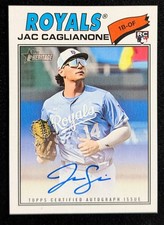 Jac Caglianone 2026 TOPPS HERITAGE REAL ONE AUTO #ROA-JCAG RC Kansas City Royals