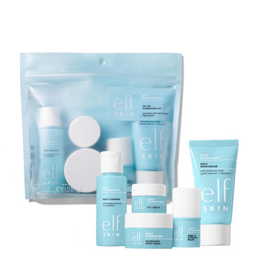 E.L.F. SKIN |Travel Friendly Face Cleanser, Balm, Moisturizer, Eye & Night Cream