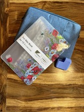 Blue Laptop Case Sleeve with Zipper Closure And Shell Case. For New Air 13"