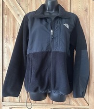 THE NORTH FACE Denali Jacket Women  s Size Medium Black Polartec Fleece Full Zip