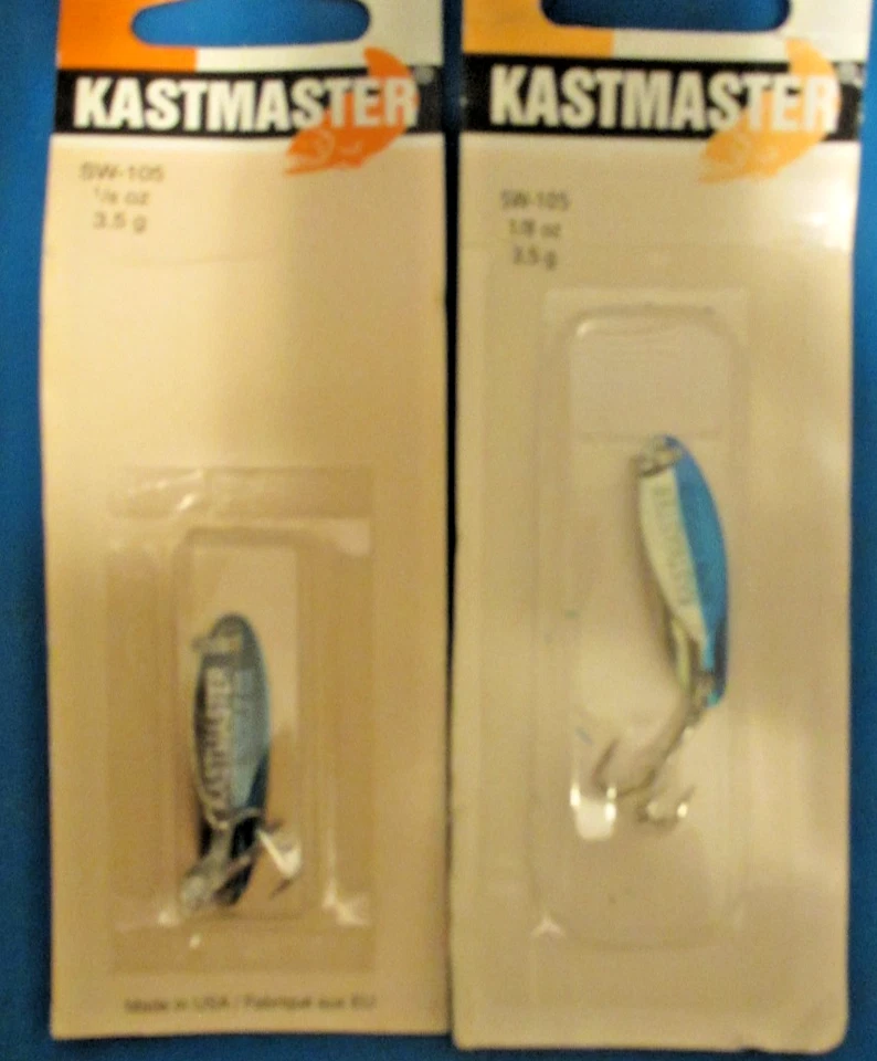 2 nuevos en paquete Acme SW-105 1/8 oz.(3,5 g.) Cucharas Kastmaster Foto 2 de 4