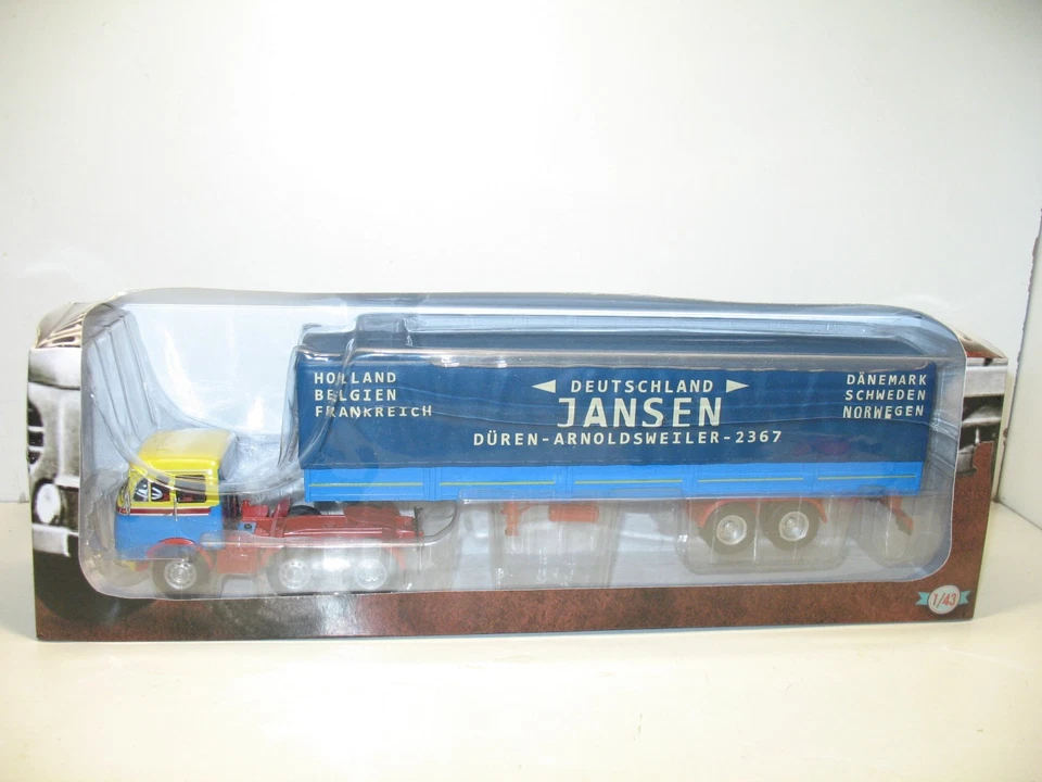 Altaya Ixo 1:43, Mercedes Benz Lps 333 Jansen, Camion Semi Rimorchio D'eccezione - Immagine 3 di 3