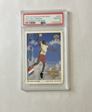 1993 Upper Deck Michael Jordan Soccer Preview Honorary Captain HC3 PSA 10