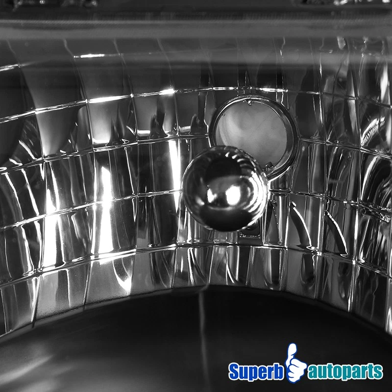 For 1998-2000 Ford Ranger Black Headlights+Parking Corner Lamps Left+Right Pair - Изображение 4 из 4