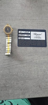CHOPARD St. Moritz Damen Uhr Stahl/Gold Brillanten grey