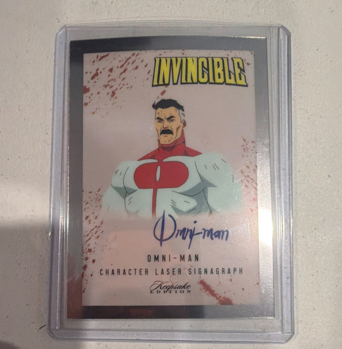 Invincible Omni-Man Keepsake Edition Character Laser Signagraph
