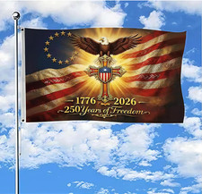 250 America Flag, 3X5 Ft, USA 250Th Anniversary Patriotic Design,1776-2026 100D