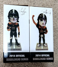 2014 LA KISS Arena Football Bobbleheads Catman and Starchild Paul Stanley