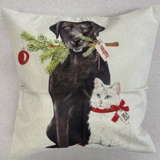 Dog  Cat Throw Pillow 17-18in Cute Animal Decor