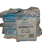 Secure Personal Care Underpads 23" X 36" Lot Of 20 PACKS =200 Pads Sealed — photo 1