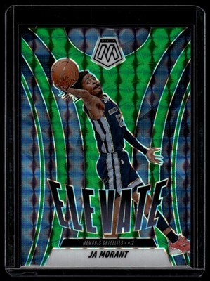 Ja Morant 2021-22 Panini Mosaic Elevate Mosaic Green
