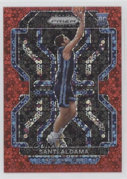 2021-22 Panini Prizm Fast Break Red Prizm 40/100 Santi Aldama #276 13hf