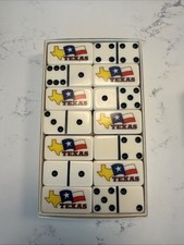 Puremco Marblelike Professional Extra Thick Dominoes Texas Flag USA-Made
