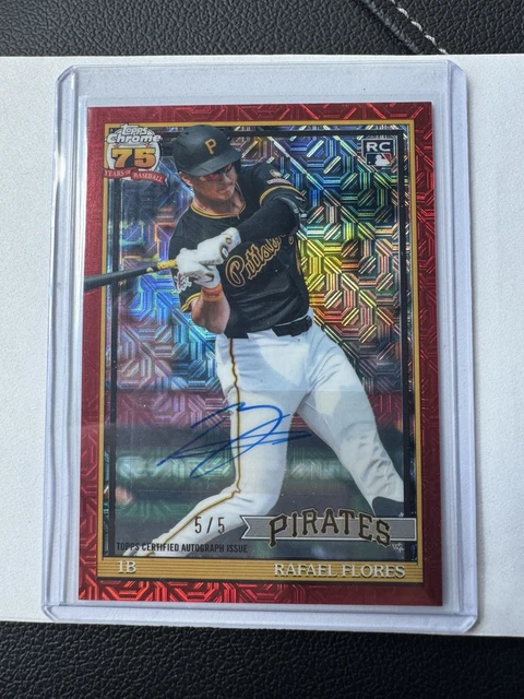 2026 Topps Chrome Rafael Flores RC Auto 5/5 Pittsburgh Pirates #99a