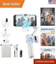 Portable iSteady V3 Gimbal with Magnetic AI Tracker & 13-Hour Battery Life