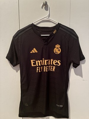 adidas Real Madrid 23/24 Karim Benzema #9 Authentic Black Gold