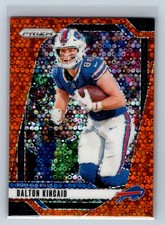 2024 Panini Prizm #30 Dalton Kincaid Orange Disco Prizm Buffalo Bills