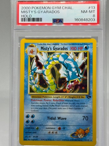 Misty's Gyarados (Unlimited) graded PSA 8 for sale on eBay