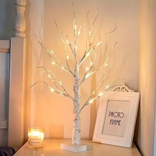 60CM LED Twig Birch Table Tree Lights Up Holiday Xmas Party Branch Lamp Decor UK