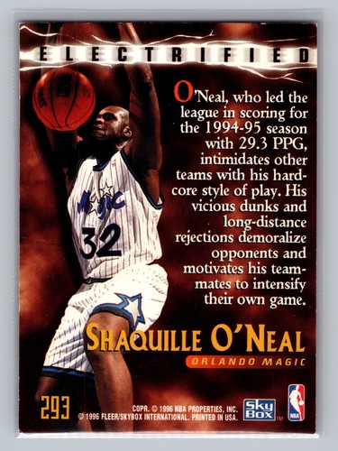 Shaquille O'Neal 1995-96 SkyBox Premium #293 - Imagen 2 de 2
