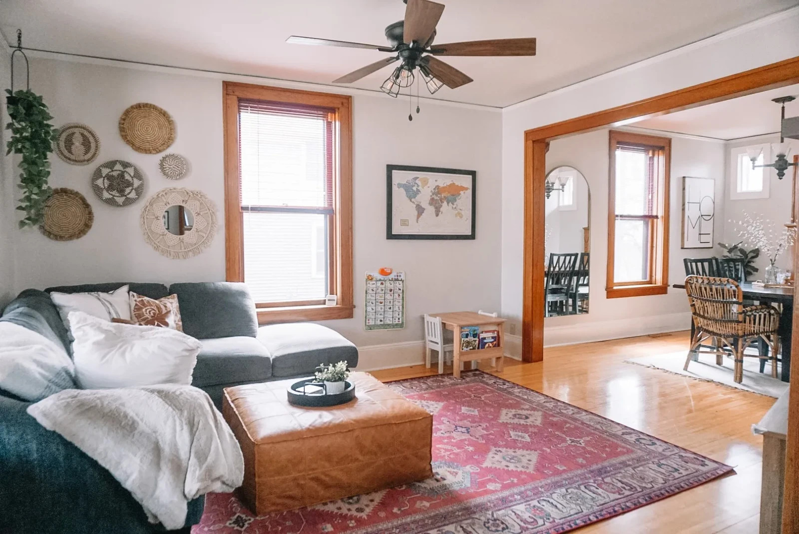 Top Quality Leather Moroccan Pouffe 30''Ottoman Boho Footstool Unstuffed