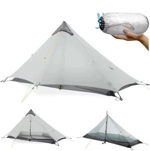Tente Ultra légère étanche Double-Layer trois-saison 1-Person gris 2 Livres