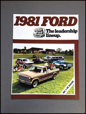 1981 Ford Truck Sales Brochure Catalog - Bronco F-150 Courier Econoline F-Series