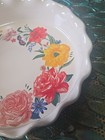 Pioneer Woman ~ BRILLIANT BLOOMS ~ 9" Stoneware ~ Pie Plate ~ See Pics Measure — photo 2