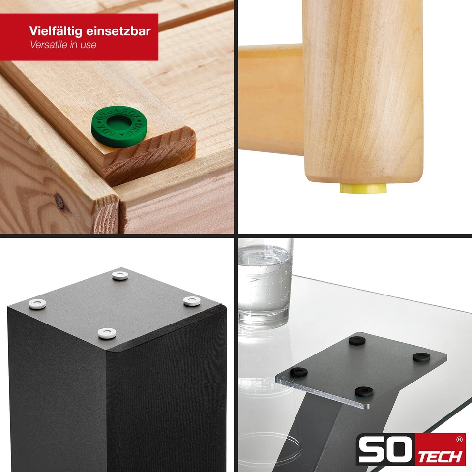 10er Set ORGA-BOX Silikonfuß für Bohrloch-Ø 10,5 mm Anti-Rutsch Gummifuß SOTECH - Bild 3 von 4