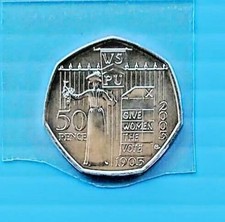 2003 PROOF 50p Fifty Pence Suffragette coin Brilliant Uncirculated