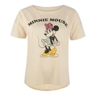 Disney Minnie Mouse Women's 100% Cotton Short Sleeve T-Shirt Size M Cream
