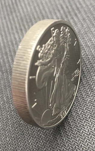 1 Ounce OZ 999 Fine Solid Titanium Walking Liberty Eagle Round Coin Ingot