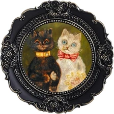 Antique Mini Picture Frames 3x3 Small Vintage Round Picture Frames Wallet Size C