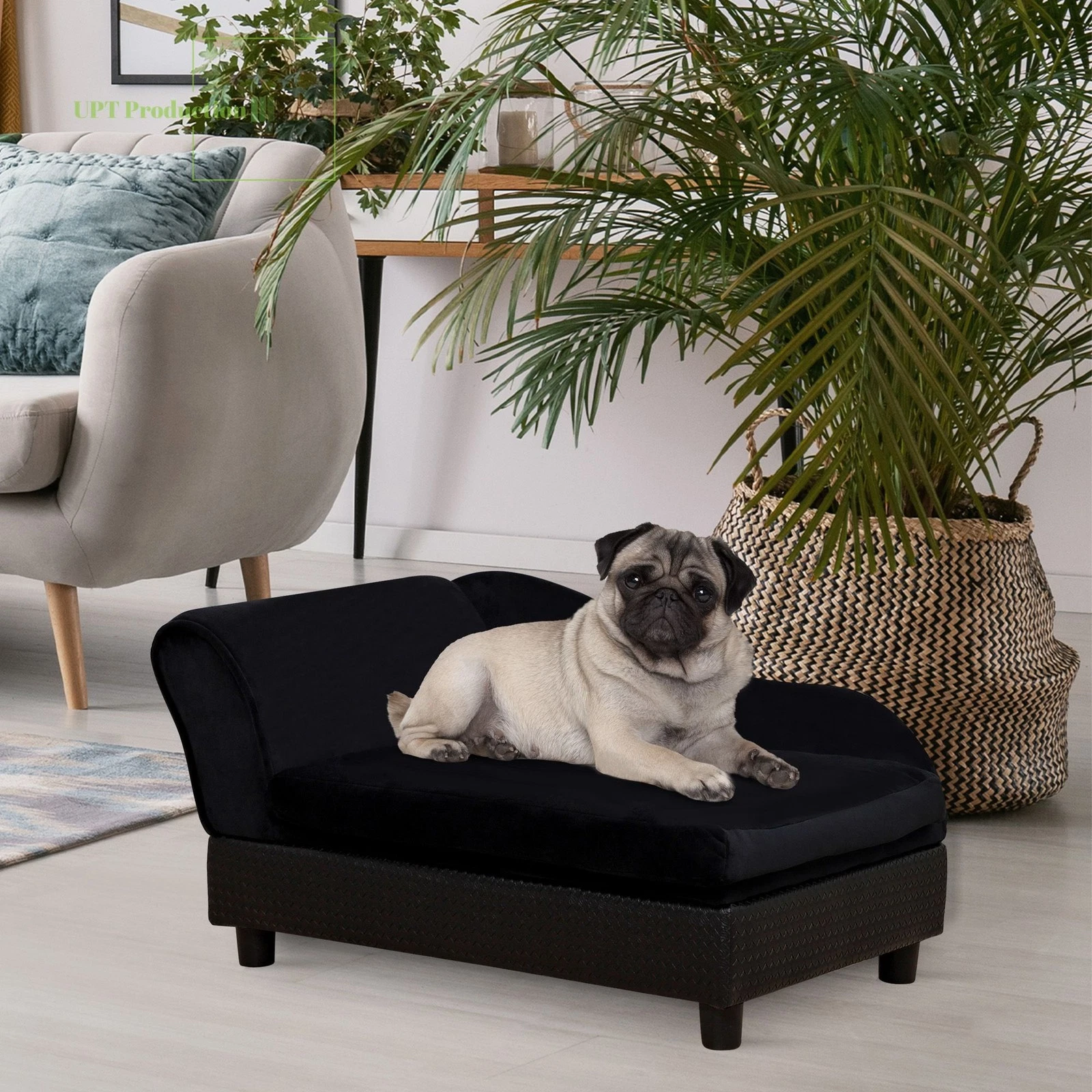 Pet Sofa Bed Couch with Storage, Pet Sofa for Cats and Small Dogs, Black
Opens in a new window or ta