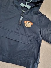 NEW MONKEY NEXT AUTUMN SPRING  BABY BOY RAIN JACKET WATERPROOF 3/6 MTHS Lightwei