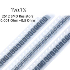 1/2/3W 2512 Low Ohmic Low TCR SMD/SMT Resistors 0.001 Ohm to 0.5 Ohms 1%