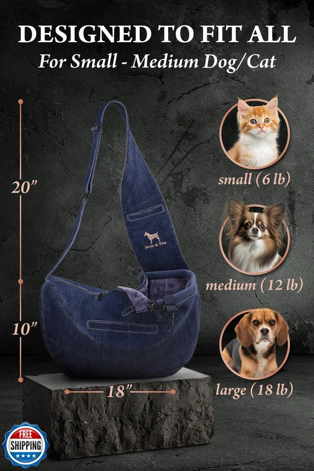 Noah and Paw 狗背带适用于小型犬 5-18 磅,小型狗狗吊索 — 第 4/4 张图片