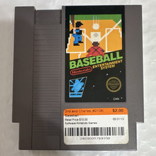 Nintendo Baseball (Nintendo NES, 1984) Cartridge Multiplayer Nintendo Sports