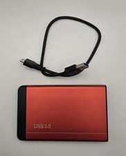 2.5" HDD Hard Drive Disk EXTERNAL CASE USB 3.0 - Red