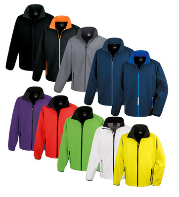 Bedruckbare weiche zweilagige Softshelljacke Result Core Größen: S - 4XL